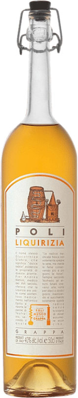 31,95 € Spedizione Gratuita | Grappa Poli Italia Bottiglia Medium 50 cl Liquirizia