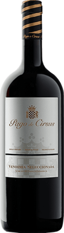 14,95 € Kostenloser Versand | Rotwein Pago de Cirsus Vendimia Seleccionada Vino de Pago Finca Bolandín Alterung Navarra Spanien Magnum-Flasche 1,5 L