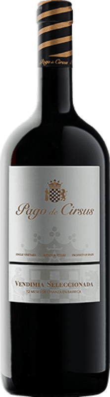 19,95 € Envoi gratuit | Vin Rouge Pago de Cirsus VS Vendimia Seleccionada — Vendange Sélectionnée Crianza D.O.P. Vino de Pago Finca Bolandín Navarre Espagne Bouteille Magnum 1,5 L