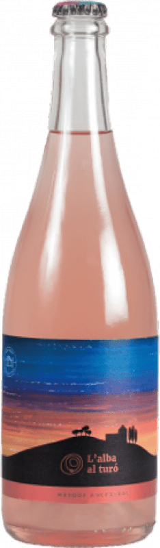 13,95 € Envío gratis | Espumoso rosado Mas Gomà L'Alba al Turó Ancestral Rosado Cataluña España Garnacha Tintorera, Xarel·lo Vermell Botella 75 cl