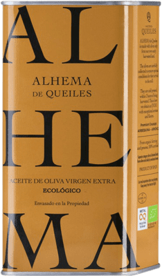 21,95 € Free Shipping | Olive Oil Alhema de Queiles EVOO Extra Virgin Spain Medium Can 1 L