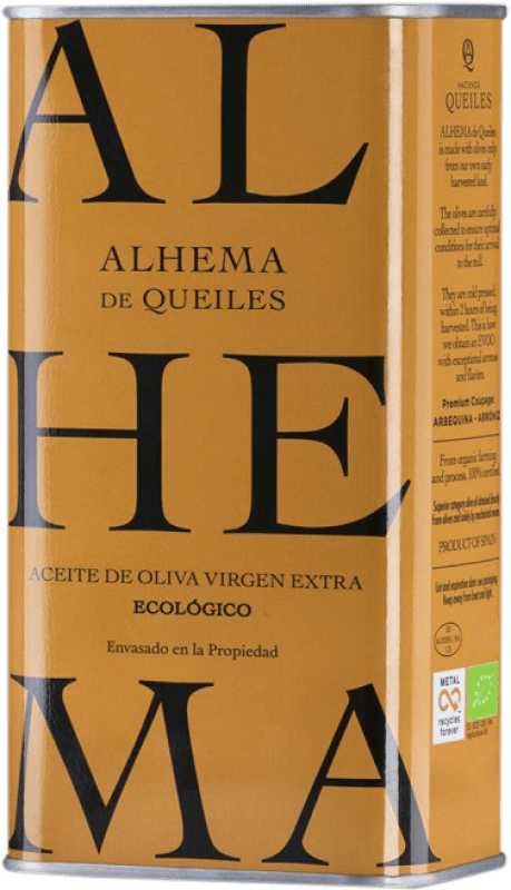 63,95 € Envio grátis | Azeite de Oliva Alhema de Queiles Oli Espanha Lata Especial 3 L