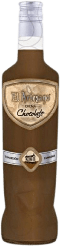 8,95 € Envío gratis | Crema de Licor El Artesano Chocolate España Botella 70 cl