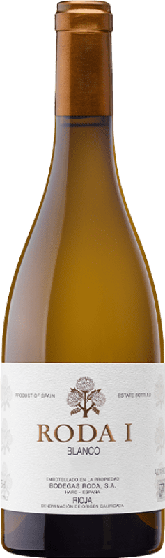 82,95 € Spedizione Gratuita | Vino Bianco Bodegas Roda I Crianza — Invecchiato in Botte D.O.Ca. Rioja La Rioja Spagna Garnacha — Grenache, Malvasia, Macabeo 75 cl