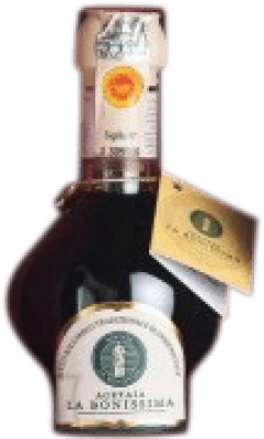 82,95 € Envío gratis | Vinagre La Bonissima Extra Vecchia Vermell Balsámico D.O.C. Modena Italia Botellín Miniatura 10 cl