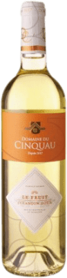 17,95 € Kostenloser Versand | Süßer Wein Domaine du Cinquau Le Fruit A.O.C. Jurançon Frankreich Petit Manseng, Gros Manseng Flasche 75 cl