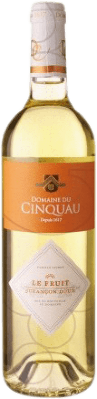 17,95 € Spedizione Gratuita | Vino dolce Domaine du Cinquau Le Fruit A.O.C. Jurançon Francia Petit Manseng, Gros Manseng Bottiglia 75 cl