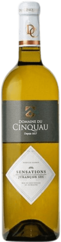 18,95 € Бесплатная доставка | Белое вино Domaine du Cinquau Sensations сухой A.O.C. Jurançon Франция Petit Manseng, Gros Manseng, Petit Corbu бутылка 75 cl