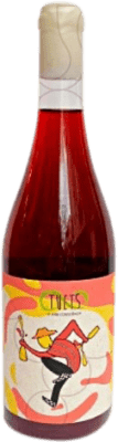 10,95 € Бесплатная доставка | Красное вино Celler Tuets Nouveau Молодой Каталония Испания Trepat, Parellada бутылка 75 cl