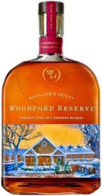68,95 € Spedizione Gratuita | Whisky Blended Woodford Holiday Limited Edition Riserva stati Uniti Bottiglia 1 L