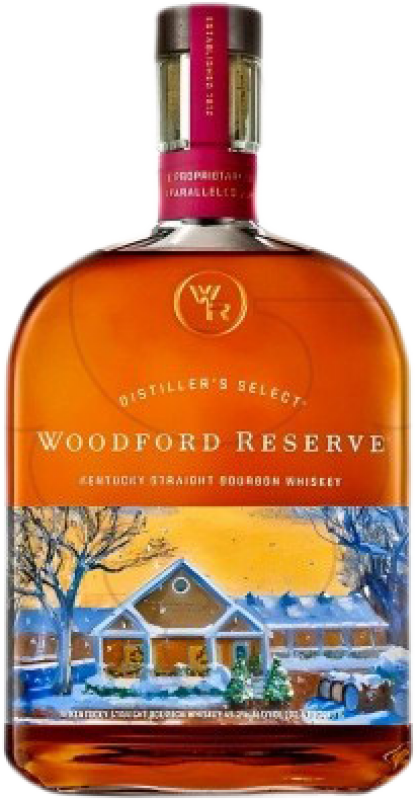 71,95 € Envío gratis | Whisky Blended Woodford Holiday Limited Edition Reserva Estados Unidos Botella 1 L