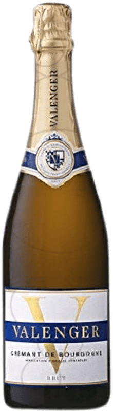 16,95 € Envoi gratuit | Vin Mousseux Blanc Valenger Brut Grande Réserve A.O.C. Crémant de Bourgogne Bourgogne France Bouteille 75 cl