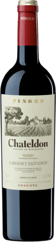 25,95 € Envío gratis | Vino tinto Pinord Chateldon Reserva D.O. Penedès Cataluña España Botella Magnum 1,5 L