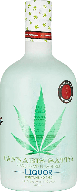 34,95 € Envio grátis | Licores Cannabis Sativa Liquor Países Baixos Garrafa 70 cl