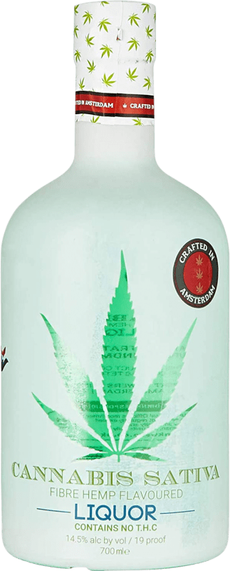 34,95 € Envío gratis | Licores Cannabis Sativa Liquor Países Bajos Botella 70 cl