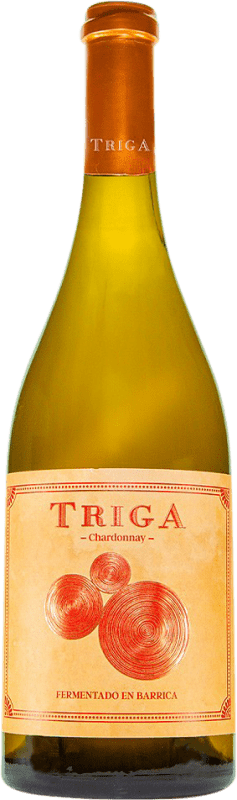 23,95 € 免费送货 | 白酒 Volver Triga 岁 D.O. Alicante Levante 西班牙 Chardonnay 瓶子 75 cl