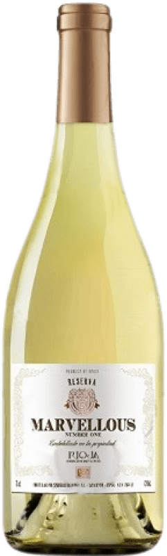 92,95 € Envio grátis | Vinho branco Señorío de Villarrica Marvellous Number ONE Blanc Reserva D.O.Ca. Rioja La Rioja Espanha Garrafa 75 cl