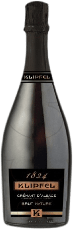 17,95 € Бесплатная доставка | Белое игристое Klipfel Cremant Природа Брута Гранд Резерв A.O.C. Alsace Эльзас Франция бутылка 75 cl