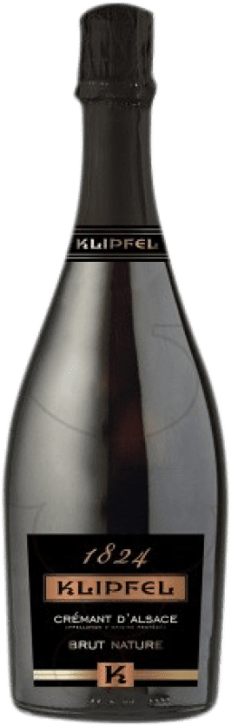 18,95 € Envio grátis | Espumante branco Klipfel Brut Nature Grande Reserva A.O.C. Crémant d'Alsace Alsácia França Garrafa 75 cl