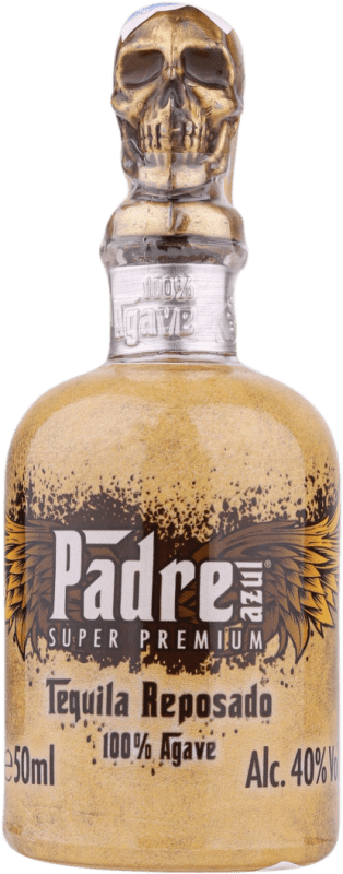 12,95 € Envío gratis | Tequila Padre Azul Reposado México Botellín Miniatura 5 cl