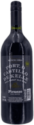 6,95 € Kostenloser Versand | Süßer Wein Port O Castillo de Kelle Spanien Flasche 1 L