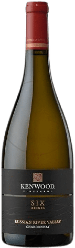 26,95 € Envio grátis | Vinho branco Kenwood Six Ridges Blanco I.G. Russian River Valley California Estados Unidos Chardonnay Garrafa 75 cl