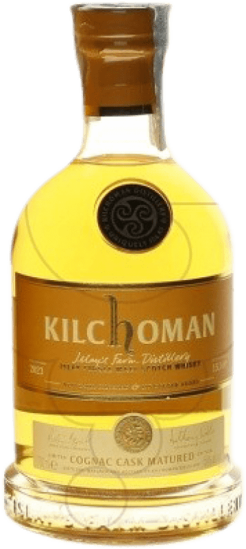 129,95 € Envio grátis | Whisky Single Malt Kilchoman Cognac Cask Matured Escócia Reino Unido Garrafa 70 cl