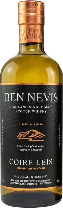 89,95 € Kostenloser Versand | Whiskey Single Malt Macdonald Greenlees Ben Nevis Coire Leis Schottland Großbritannien Flasche 70 cl