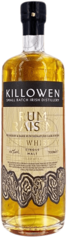 88,95 € Envío gratis | Whisky Single Malt Killowen Rum Raisin Irlanda Botella 70 cl
