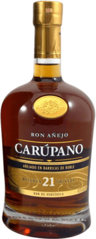 78,95 € Бесплатная доставка | Ром Carúpano Añejo Венесуэла 21 Лет бутылка 70 cl