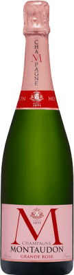 47,95 € Бесплатная доставка | Розовое игристое Montaudon La Grande Rose брют Гранд Резерв A.O.C. Champagne шампанское Франция бутылка 75 cl