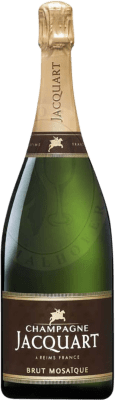 69,95 € Kostenloser Versand | Weißer Sekt Jacquart Mosaique Brut Große Reserve A.O.C. Champagne Champagner Frankreich Magnum-Flasche 1,5 L