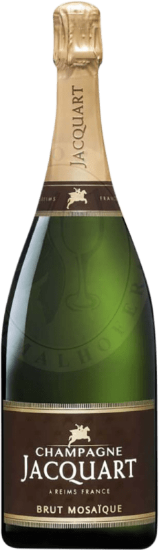 144,95 € 免费送货 | 白起泡酒 Jacquart Mosaique Brut — 起泡酒 干型 特级珍藏 A.O.C. Champagne 香槟酒 法国 大瓶 — Magnum 1,5 L