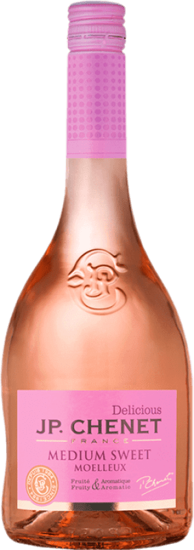 7,95 € Free Shipping | Fortified wine JP. Chenet Medium Sweet Rose Semi-Dry Semi-Sweet I.G.P. Vin de Pays d'Oc Languedoc-Roussillon France Bottle 75 cl
