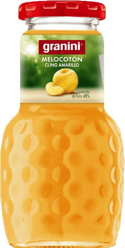 39,95 € 免费送货 | 盒装24个 果汁 Granini 西班牙 小瓶装 20 cl Melocotón — 桃子