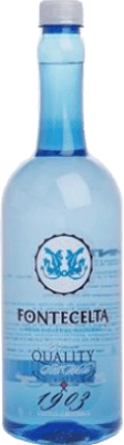 5,95 € 免费送货 | 盒装12个 水 Fontecelta Quality Frizzante — 微起泡, Mineral Natural — 天然矿物 加利西亚 西班牙 三分之一升瓶 33 cl PET — 塑料