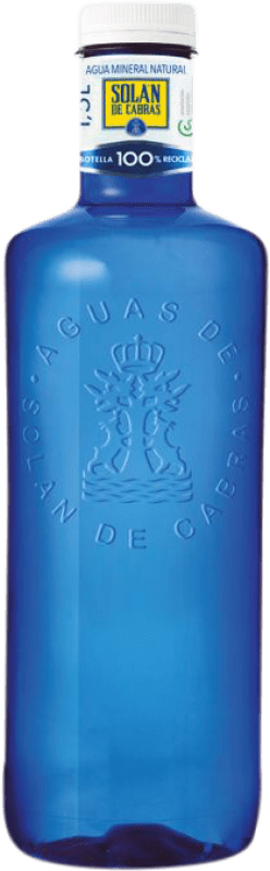 16,95 € Envío gratis | Caja de 20 unidades Agua Solán de Cabras PET Castilla y León España Botella Medium 50 cl