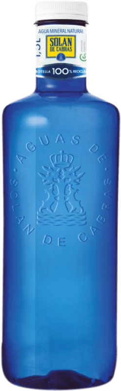 18,95 € Envio grátis | Caixa de 20 unidades Água Solán de Cabras Mineral Natural Castela-Mancha Espanha Garrafa Medium 50 cl PET