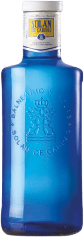 7,95 € Envio grátis | Caixa de 20 unidades Água Solán de Cabras Vidrio RET Castela e Leão Espanha Garrafa Medium 50 cl