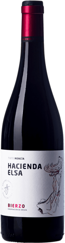 5,95 € 免费送货 | 红酒 Arturo García Hacienda Elsa 年轻的 D.O. Bierzo 卡斯蒂利亚莱昂 西班牙 Mencía 瓶子 75 cl