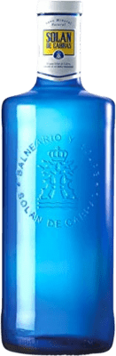 8,95 € Envio grátis | Caixa de 12 unidades Água Solán de Cabras Vidrio RET Castela e Leão Espanha Garrafa 1 L