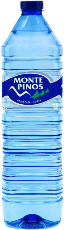 10,95 € 免费送货 | 盒装12个 水 Monte Pinos PET 卡斯蒂利亚莱昂 西班牙 特别的瓶子 1,5 L