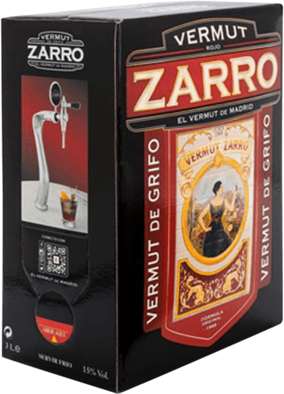 45,95 € Kostenloser Versand | Wermut Sanviver Zarro Gemeinschaft von Madrid Spanien Bag in Box 3 L