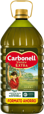 76,95 € 免费送货 | 橄榄油 Carbonell Virgen Extra Profesional 安达卢西亚 西班牙 玻璃瓶 5 L