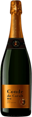 3,95 € 送料無料 | 白スパークリングワイン Conde de Caralt Brut D.O. Penedès カタロニア スペイン 小型ボトル 20 cl