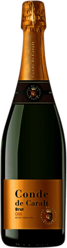 3,95 € Free Shipping | White sparkling Conde de Caralt Brut D.O. Penedès Catalonia Spain Small Bottle 20 cl