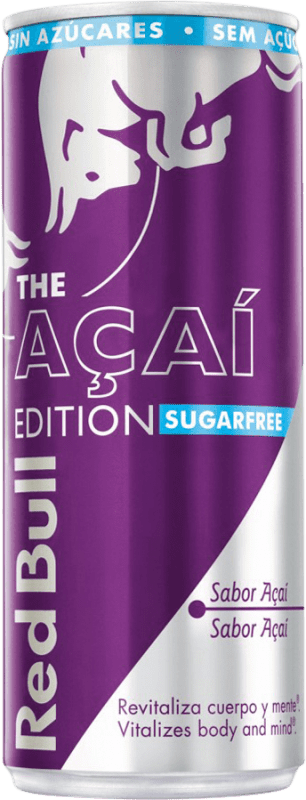 16,95 € 免费送货 | 盒装12个 饮料和搅拌机 Red Bull Energy Drink Acai 西班牙 铝罐 33 cl