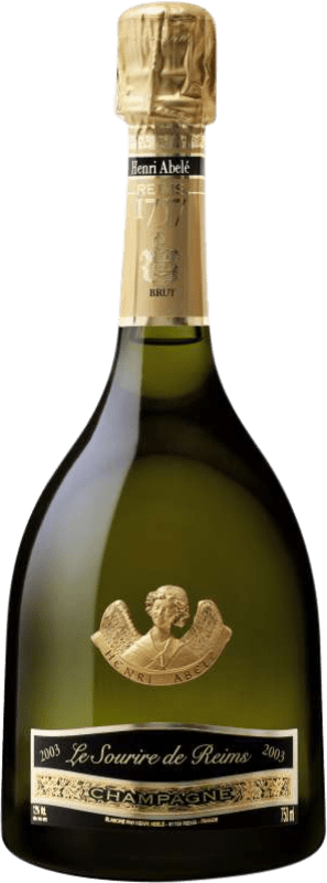 274,95 € Бесплатная доставка | Белое игристое Henri Abelé Le Sourire de Reims Blanc A.O.C. Champagne шампанское Франция бутылка Магнум 1,5 L