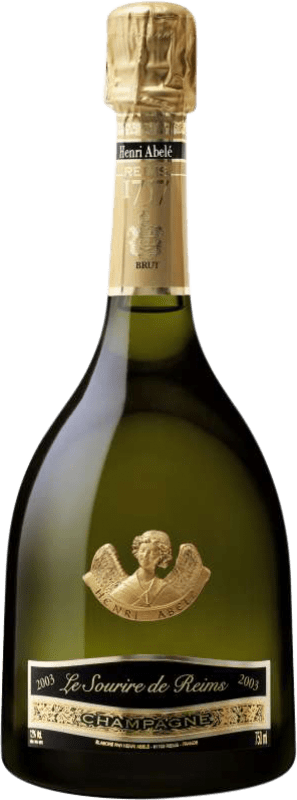 286,95 € Kostenloser Versand | Weißer Sekt Henri Abelé Le Sourire de Reims A.O.C. Champagne Champagner Frankreich Magnumflasche 1,5 L