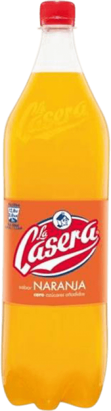 19,95 € Kostenloser Versand | 6 Einheiten Box Softdrinks La Casera Naranja PET Spanien Spezielle Flasche 1,5 L